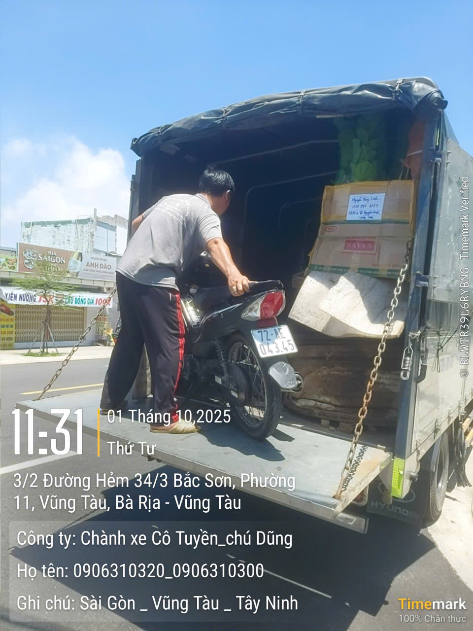 Gửi xe gắn máy đi Vĩnh Long