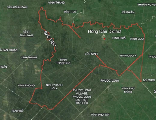 Gửi hàng đi huyện Hồng Dân (Bạc Liêu cũ)